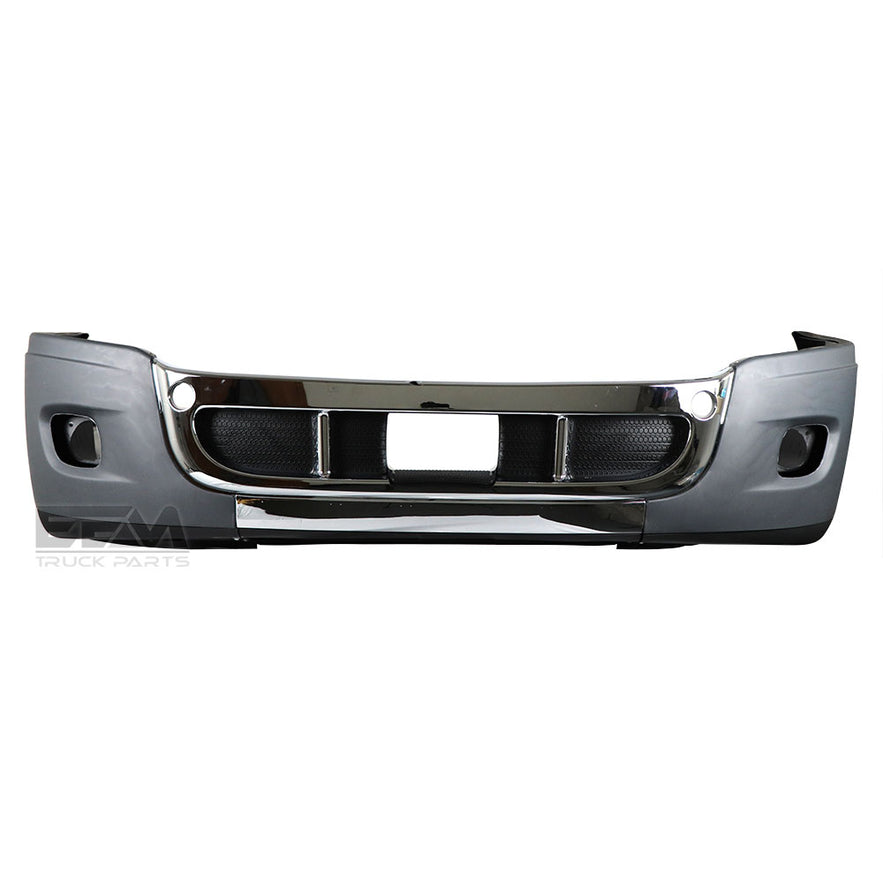 Freightliner Cascadia 2008-2017 Front Bumper With Chrome With Hole For Fog Lamp